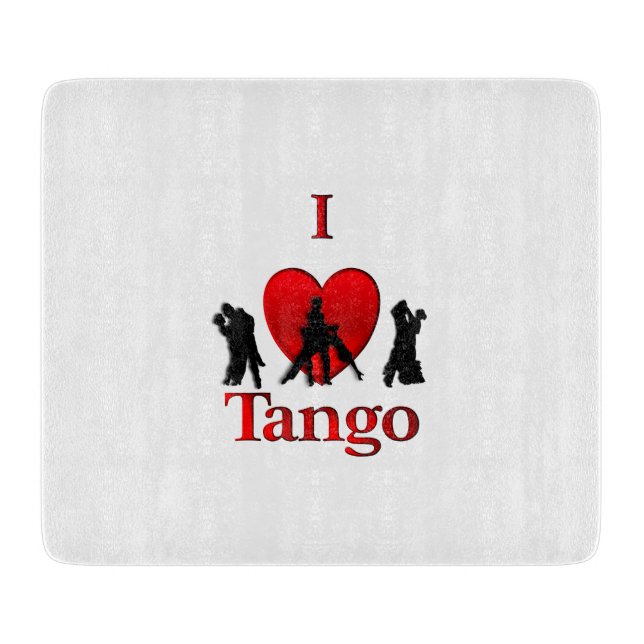I Heart Tango Cutting Board (Front)