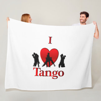 I Heart Tango Fleece Blanket