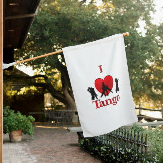 I Heart Tango House Flag