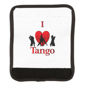 I Heart Tango Luggage Handle Wrap