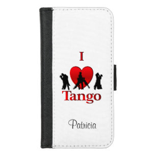 I Heart Tango Personalized iPhone 8/7 Wallet Case