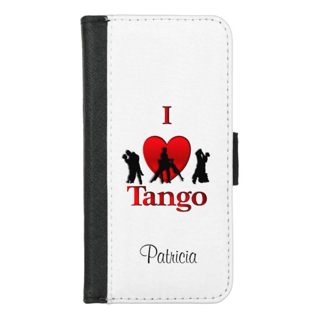 I Heart Tango Personalized iPhone Wallet Case (Front)