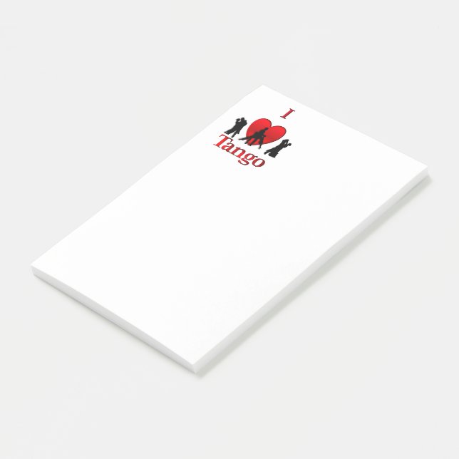 I Heart Tango Post-it Notes (Angled)