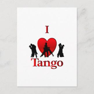 I Heart Tango Postcard