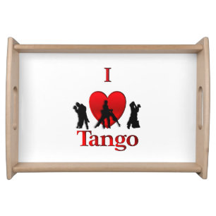 I Heart Tango Serving Tray