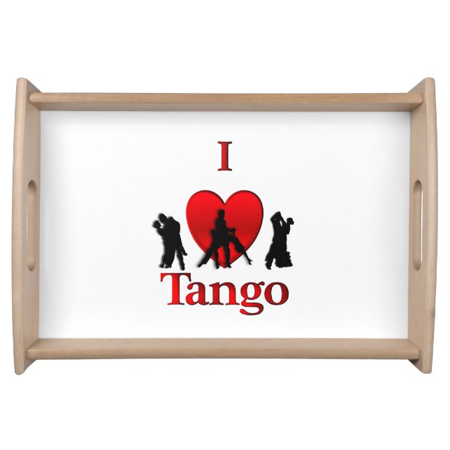I Heart Tango Serving Tray (Front)