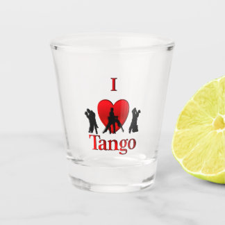 I Heart Tango Shot Glass