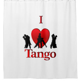 I Heart Tango Shower Curtain