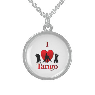 I Heart Tango Sterling Silver Necklace