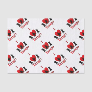 I Heart Tango Tissue Paper