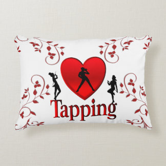 I Heart Tap Dance Accent Pillow