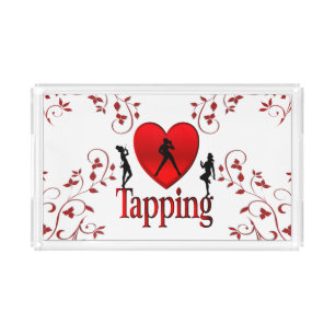 I Heart Tap Dance Acrylic Tray