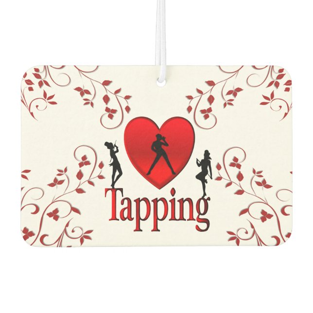 I Heart Tap Dance Air Freshener (Front)