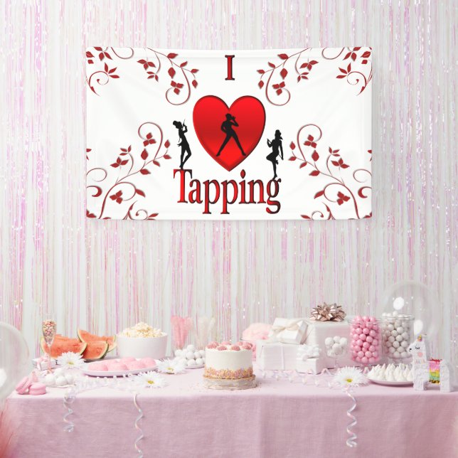 I Heart Tap Dance Banner (Party)