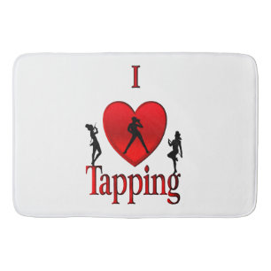 I Heart Tap Dance Bath Mat