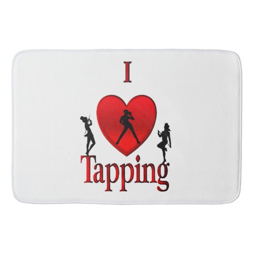 I Heart Tap Dance Bath Mat