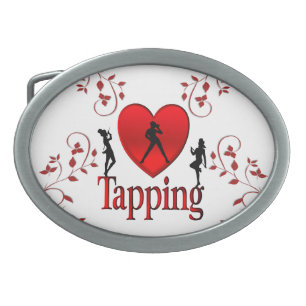 I Heart Tap Dance Belt Buckle