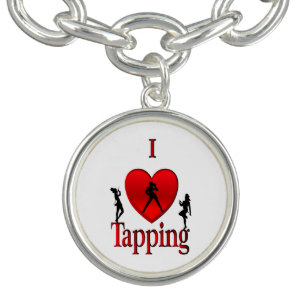 I Heart Tap Dance Bracelet