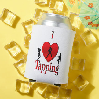I Heart Tap Dance Can Cooler