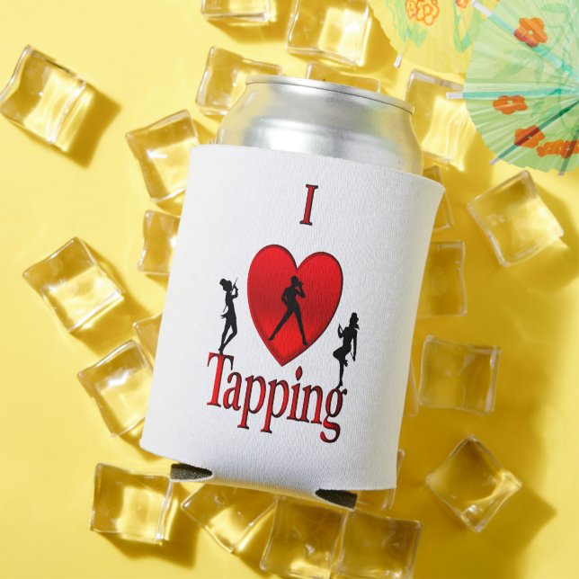 I Heart Tap Dance Can Cooler (In Situ Summer)