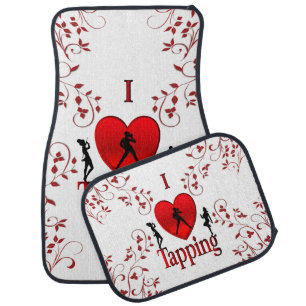 I Heart Tap Dance Car Floor Mat
