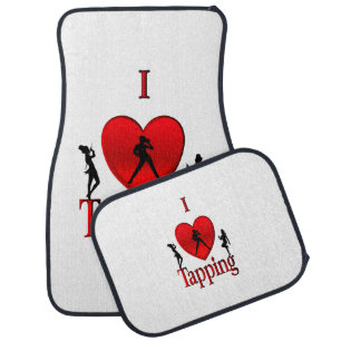 I Heart Tap Dance Car Floor Mat