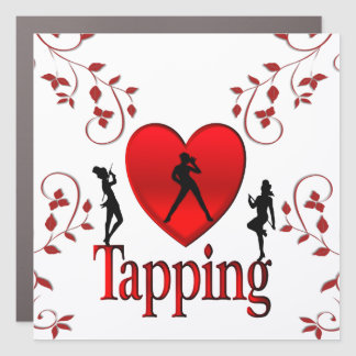 I Heart Tap Dance Car Magnet