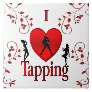 I Heart Tap Dance Ceramic Tile