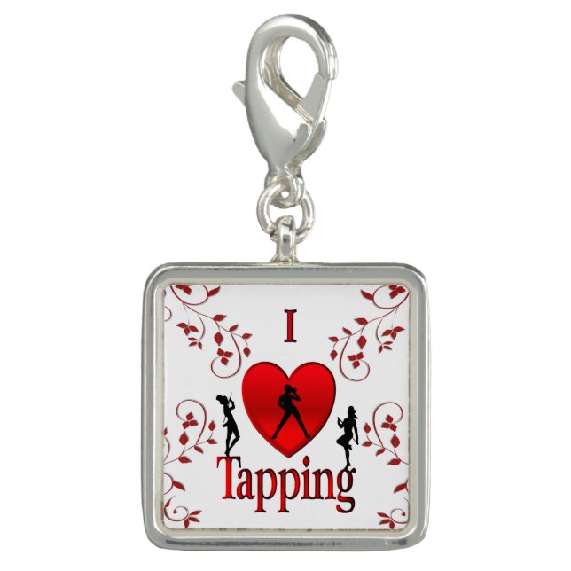 I Heart Tap Dance Charm (Front)