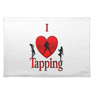 I Heart Tap Dance Cloth Placemat