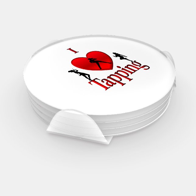 I Heart Tap Dance Coaster Set (Set)
