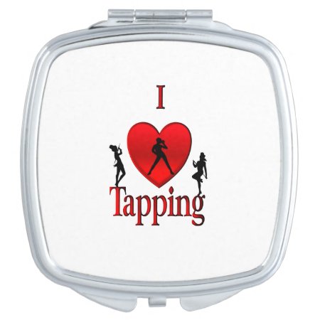 I Heart Tap Dance Compact Mirror
