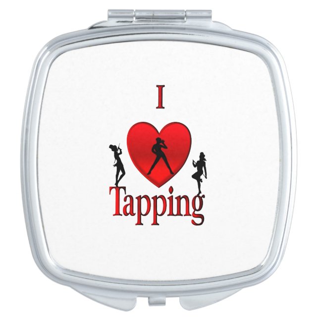 I Heart Tap Dance Compact Mirror (Front)