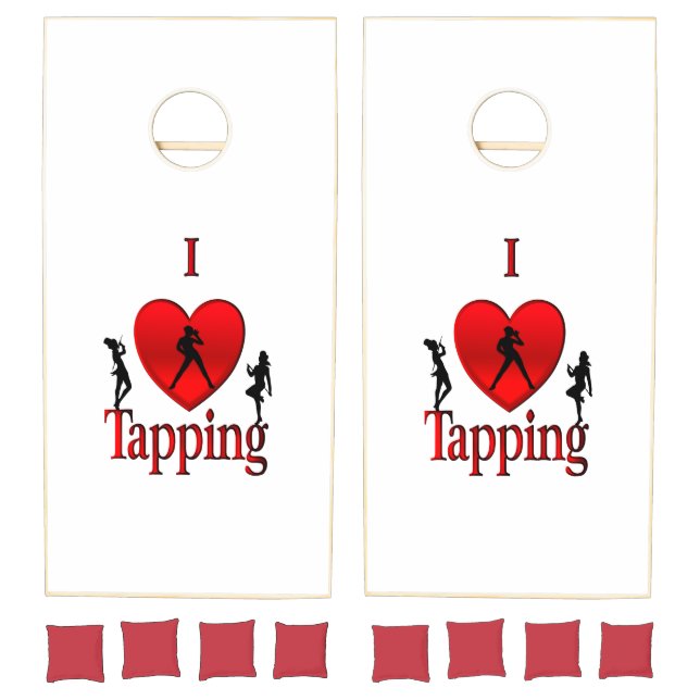 I Heart Tap Dance Cornhole Set (Set)