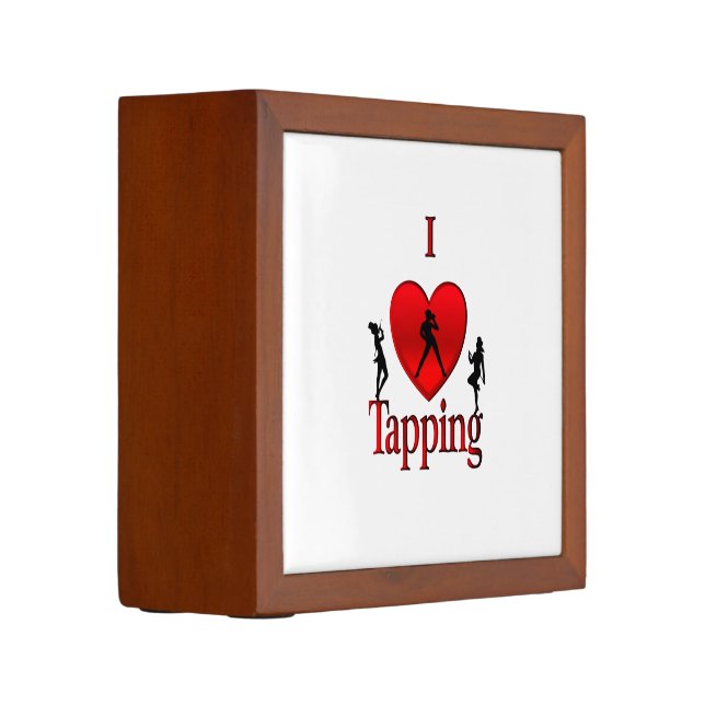 I Heart Tap Dance Desk Organizer (Left)