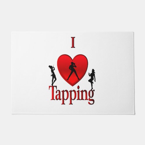 I Heart Tap Dance Doormat