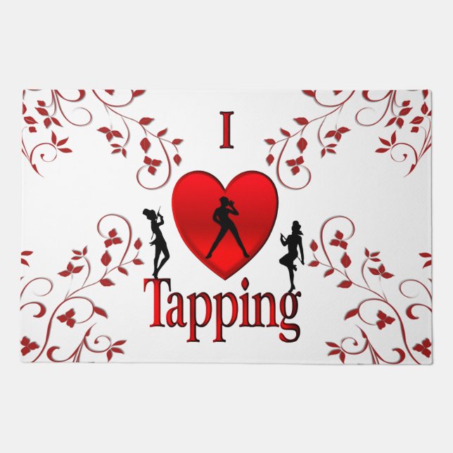 I Heart Tap Dance Doormat (Front)