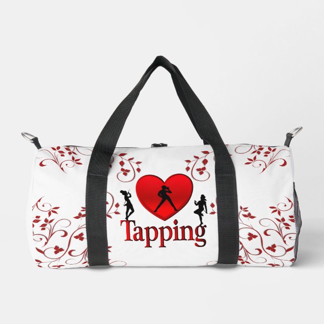 I Heart Tap Dance Duffle Bag (Front)