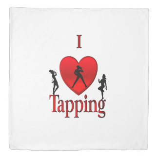 I Heart Tap Dance Duvet Cover