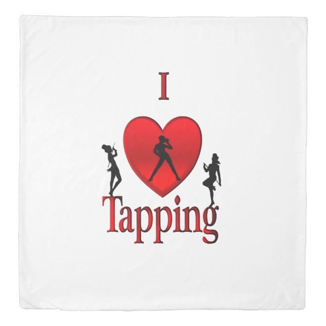 I Heart Tap Dance Duvet Cover (Front)