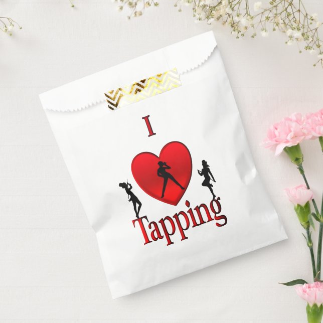 I Heart Tap Dance Favor Bag (Sealed)