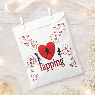 I Heart Tap Dance Favor Bag