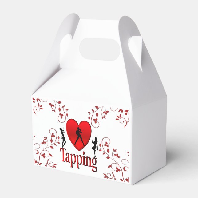 I Heart Tap Dance Favor Boxes (Front Side)
