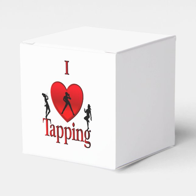 I Heart Tap Dance Favor Boxes (Front Side)