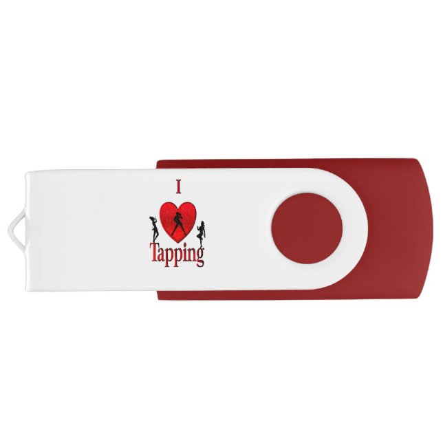 I Heart Tap Dance Flash Drive (Back)