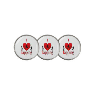 I Heart Tap Dance Golf Ball Marker