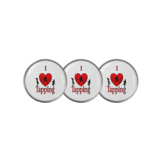 I Heart Tap Dance Golf Ball Marker