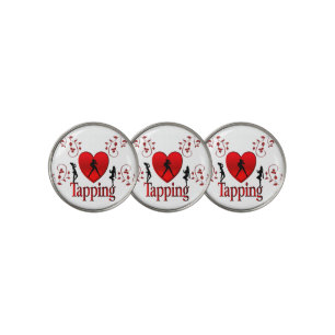 I Heart Tap Dance Golf Ball Marker