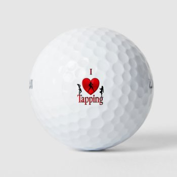 I Heart Tap Dance Golf Balls by EyeHeart at Zazzle