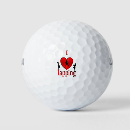 I Heart Tap Dance Golf Balls